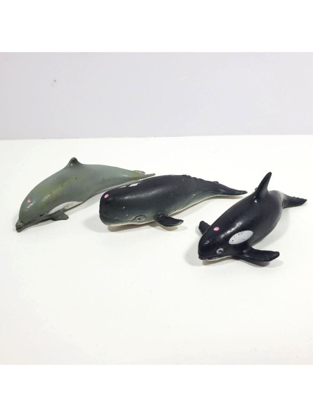 AAA Sperm Whale Dolphin Killer Whale 3.5" Figures Lot 3 Miniatures Mini